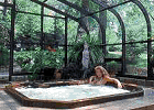 curved eave sun room